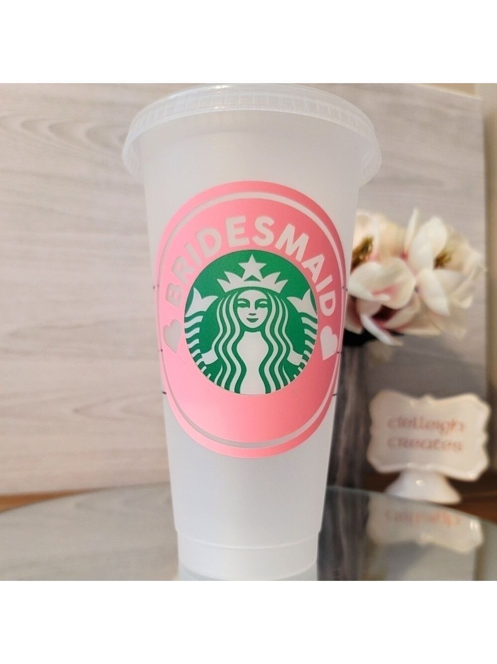 Starbucks Wedding Party Tumbler / To Go Cup